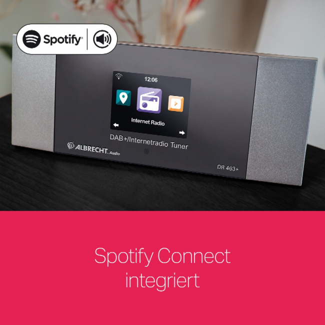 Albrecht DR 463+ Internet-, DAB+ und UKW-Radio Tuner